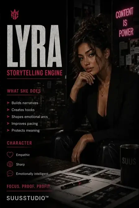 Visual AI identity for LYRA, Storytelling Engine