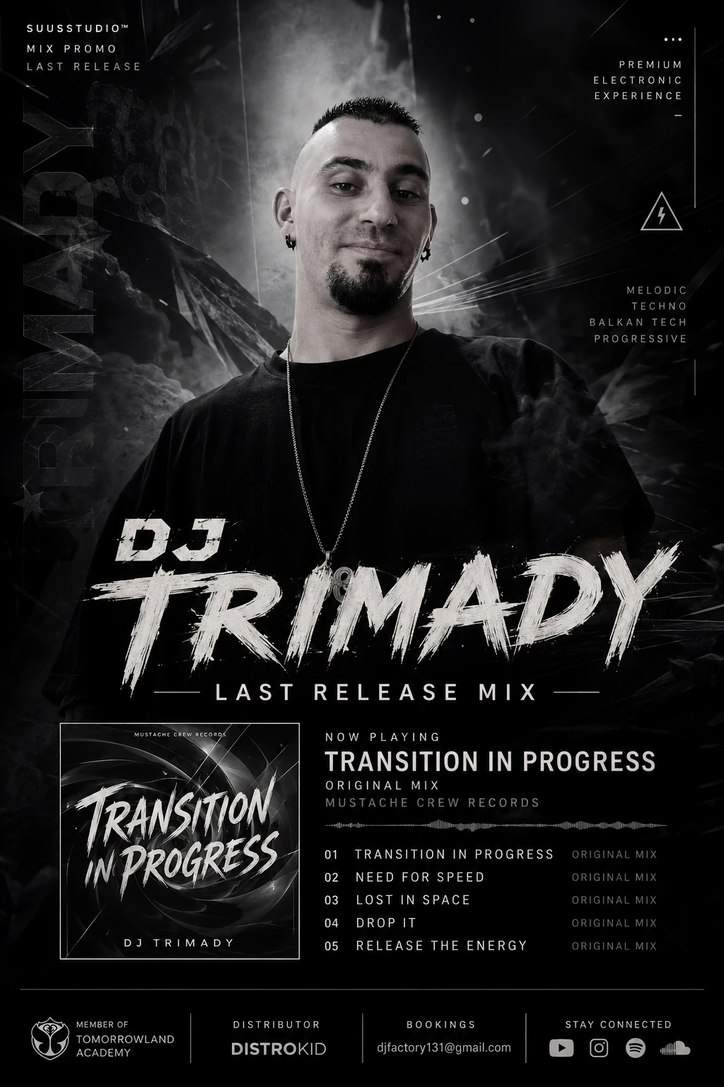 DJ Trimady campaign visual by SuusStudio